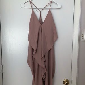 Light pink draped dress